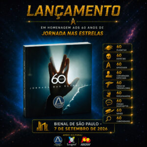 A programação do lançamento do Livro 60 anos de Jornada nas Estrelas