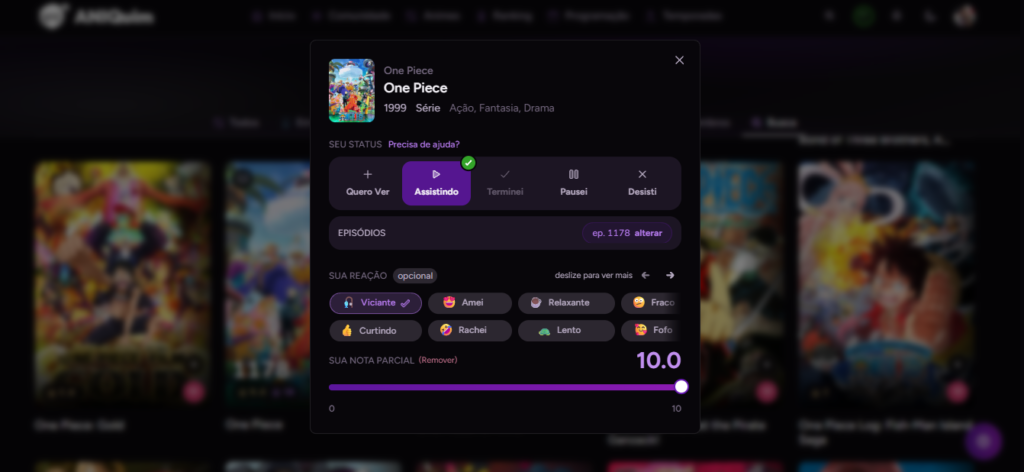 A lista pessoal